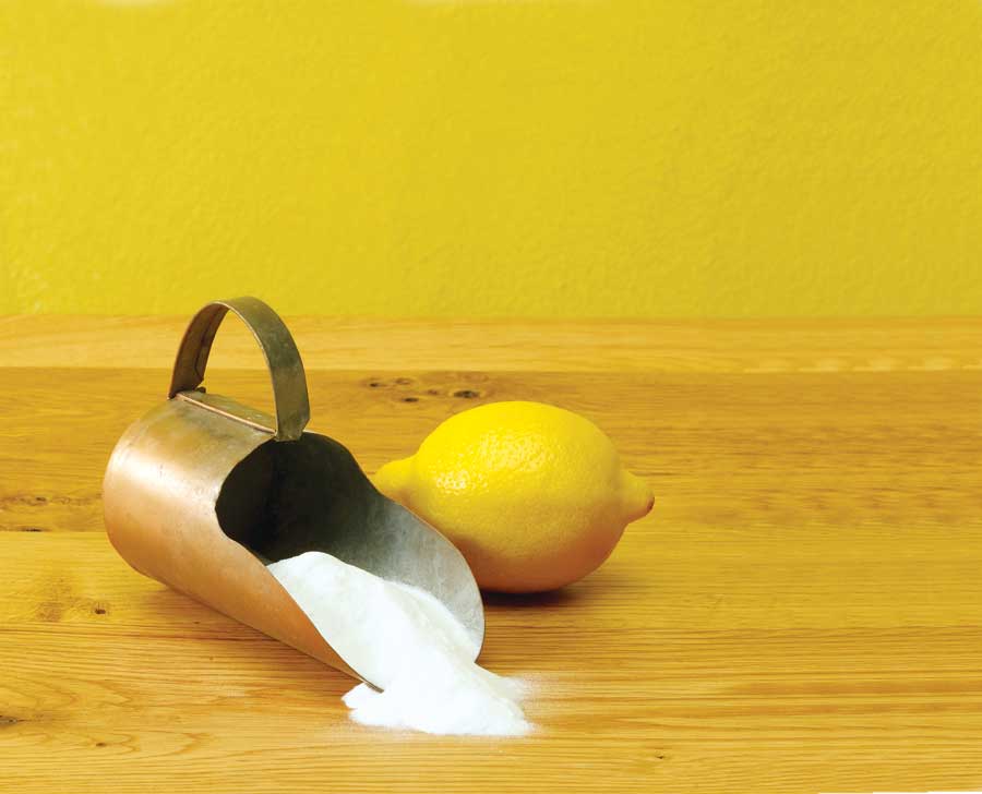 Lemon’s citric acid content cuts stubborn grease and makes your home smell fresh. A natural abrasive, salt is perfect for cleaning grungy ovens and soaking up fresh carpet stains.